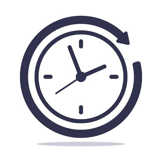 Ic&ocirc;ne horloge avec fl&egrave;che symbolisant le gain de temps