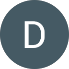 Ic&ocirc;ne avatar rond avec la lettre D